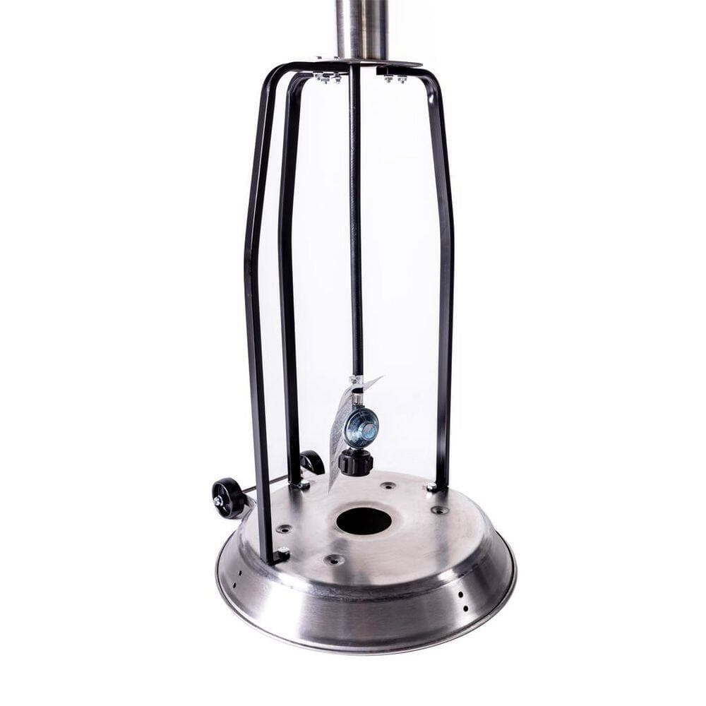 Unbranded 48,000 BTU Hammered Stainless Steel Propane Outdoor Flame Patio Heater (3)