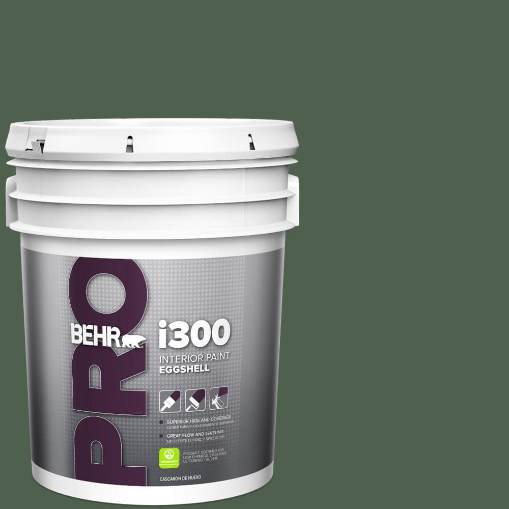 BEHR PRO 5 gal. #450F-7 Hampton Green Eggshell Interior Paint