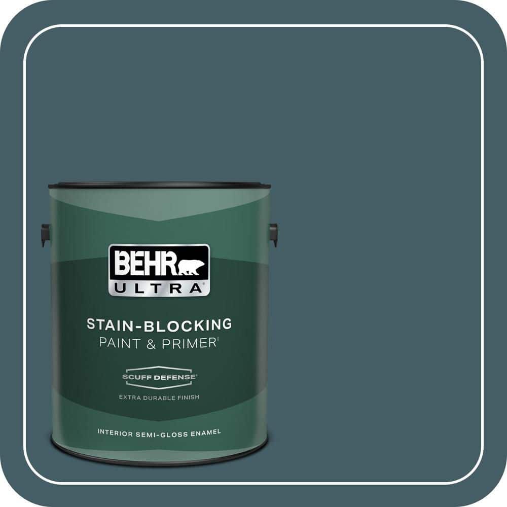 BEHR ULTRA 1 gal. #PPU13-19 Observatory Extra Durable Semi-Gloss Enamel Interior Paint & Primer