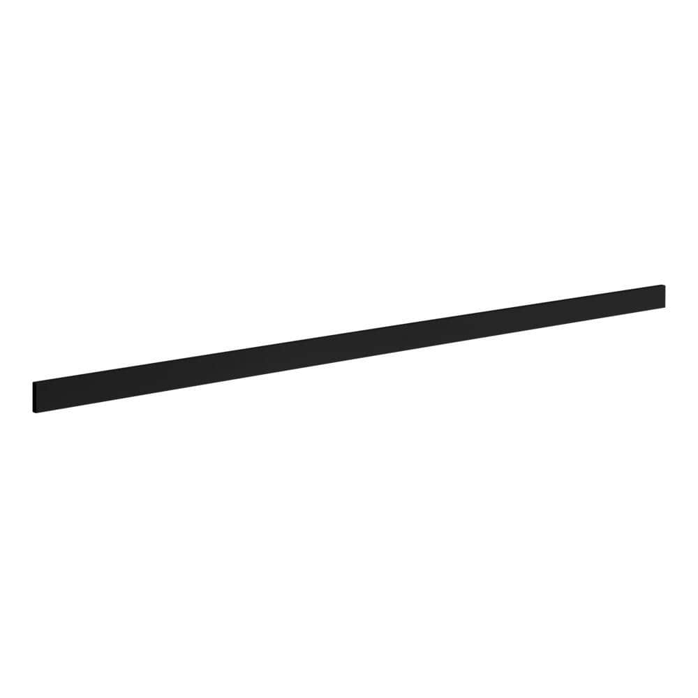 Hampton Bay Avondale/Leyton 3 in. W x 91.5 in. H Cabinet Filler in Raven Black