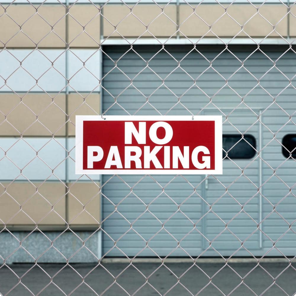 Everbilt 6 in. x 15 in. Plastic No Parking Sign (3)