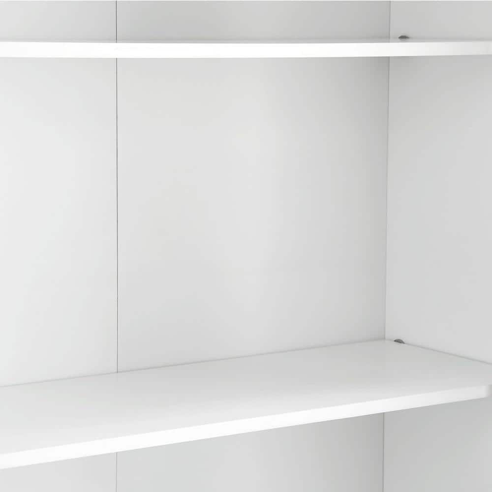 Adrinfly Space Saver 22 in. W x 8.63 in. D x 68 in. H Bathroom Storage Wall Cabinet in White (3)