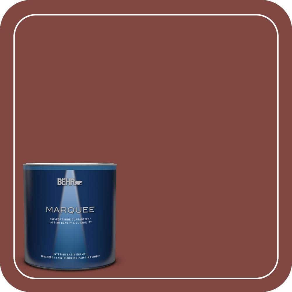 BEHR MARQUEE 1 qt. #S-H-160 Sly Fox Satin Enamel Interior Paint & Primer