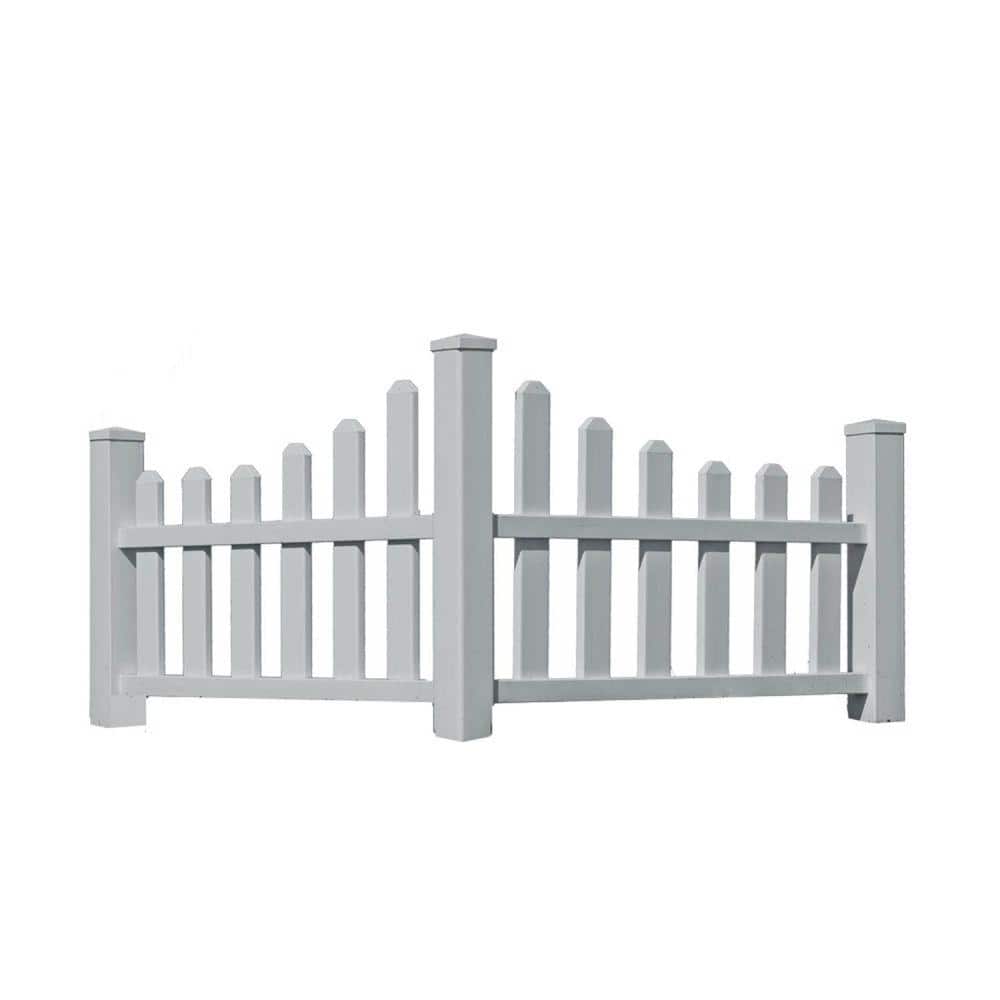 VITA 49"L x 49"W x 44"H Country Corner Vinyl Picket, White, VA20234