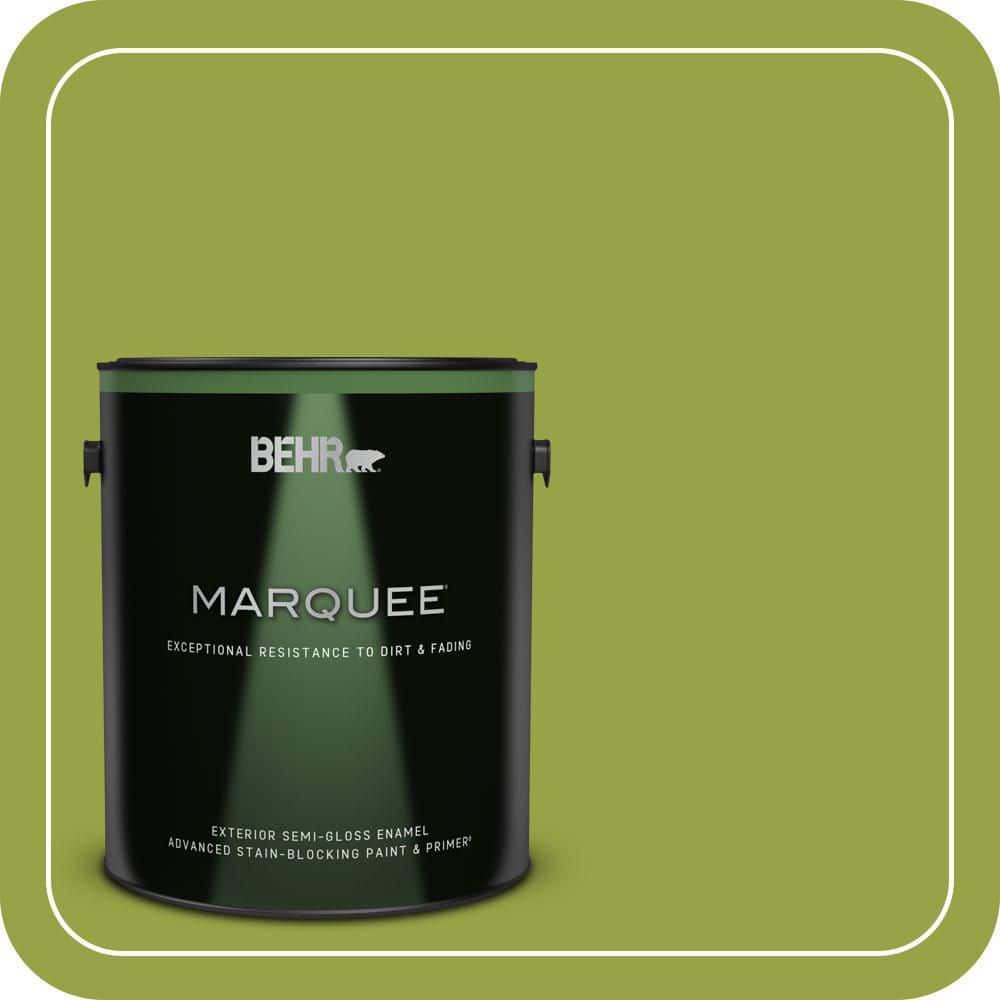 BEHR MARQUEE 1 gal. #P360-6 Fresh Apple Semi-Gloss Enamel Exterior Paint & Primer
