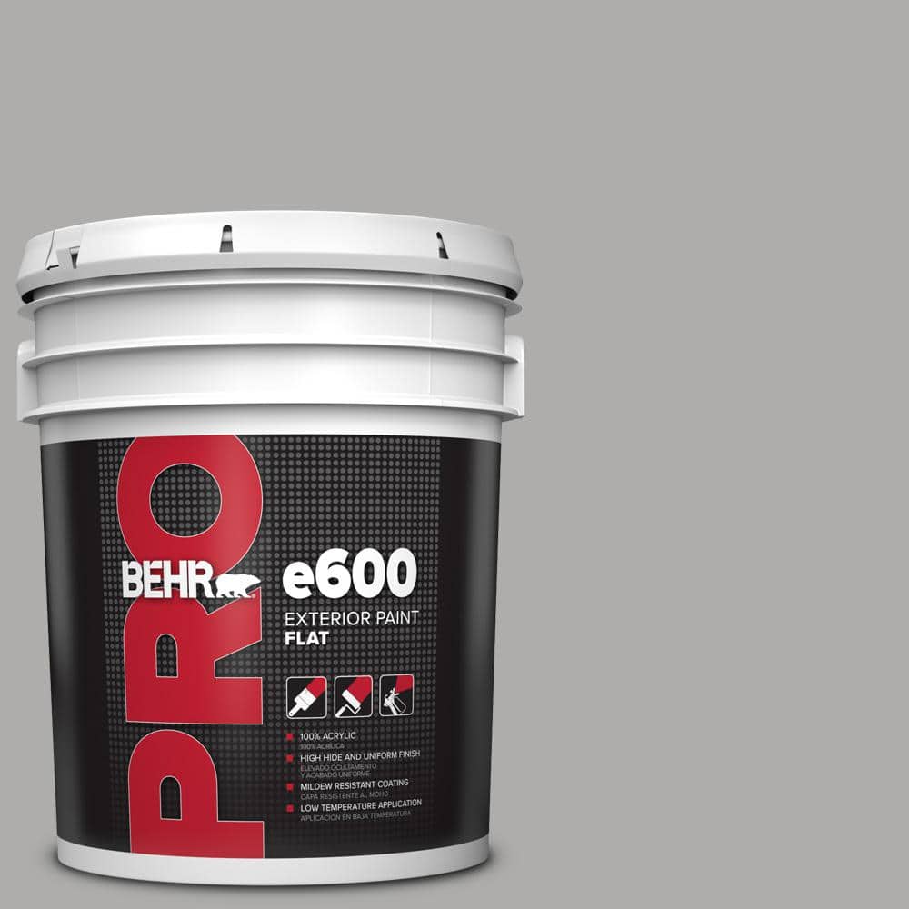 BEHR PRO 5 gal. #HDC-NT-27A Soft Pebble Flat Paint