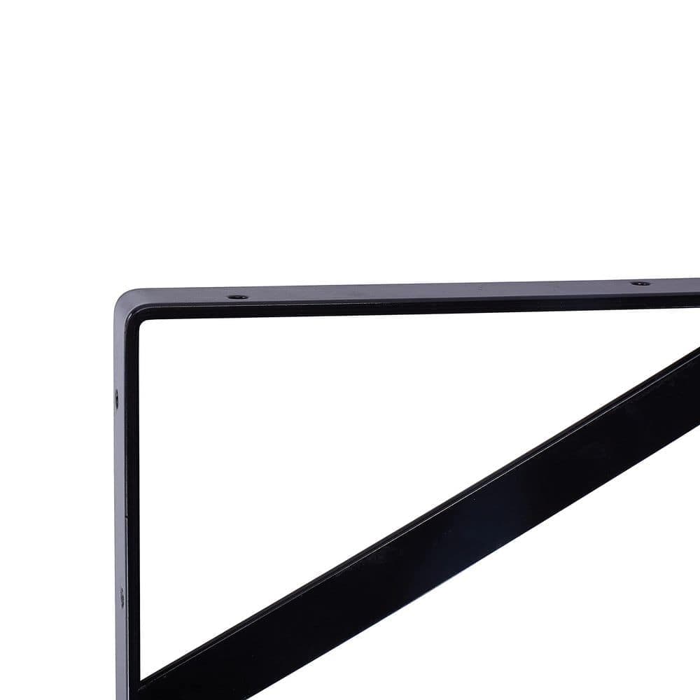 Wudkey 18 in. Heavy Duty Shelf Brackets, 90° Triangle Large L Bracket for Garage Floating Storage Shelves (8-Pack) (3)