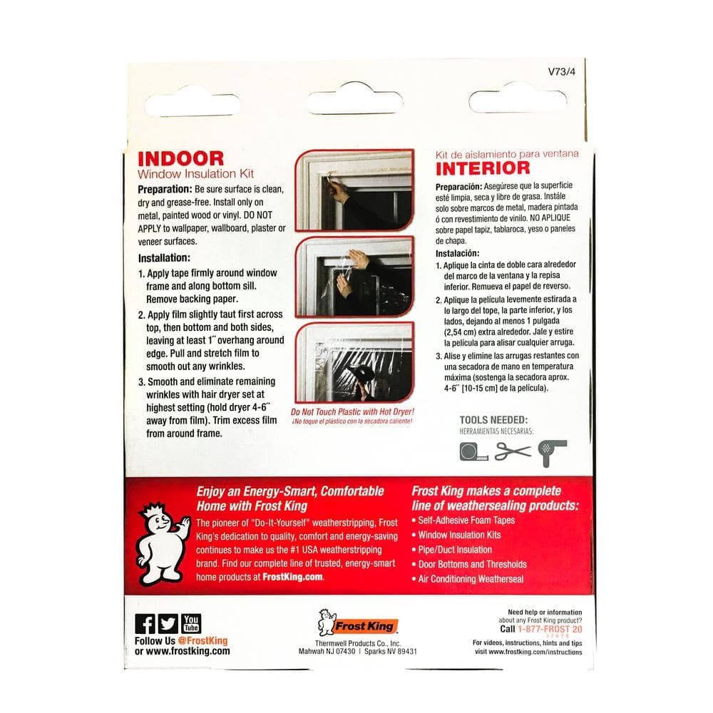 Frost King E/O Indoor Window Insulation Kit (4 per Pack) (3)