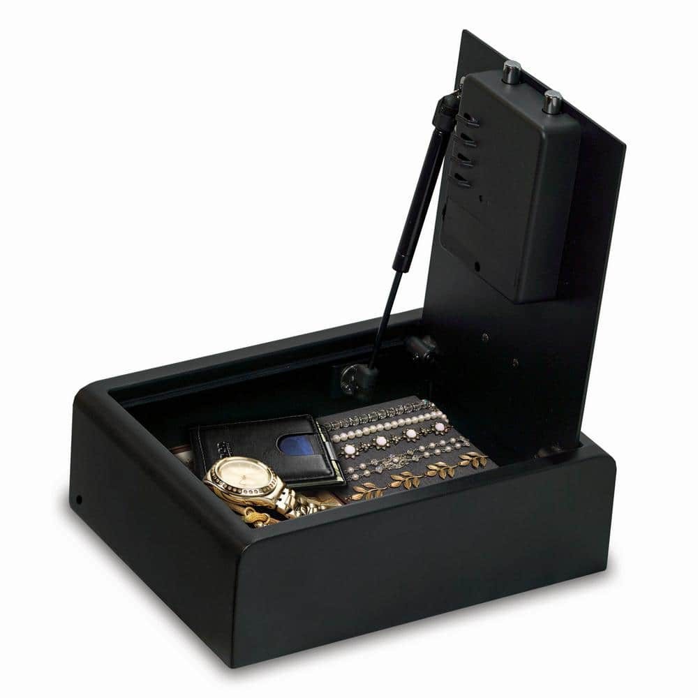 SANCTUARY Home and Office 0.28 cu. ft. Security Vault with Biometric Lock, Matte Black (2)