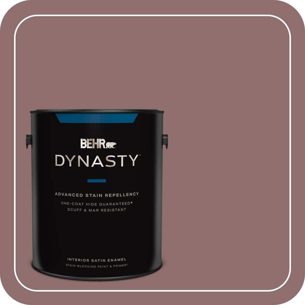 BEHR DYNASTY 1 gal. #MQ1-47 Touch of Class One-Coat Hide Satin Enamel Interior Stain-Blocking Paint & Primer