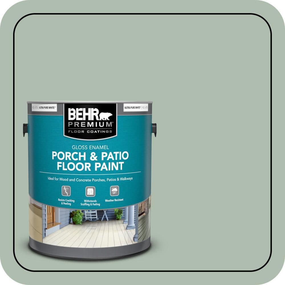 BEHR PREMIUM 1 gal. #450E-3 Southern Breeze Gloss Enamel Interior/Exterior Porch and Patio Floor Paint