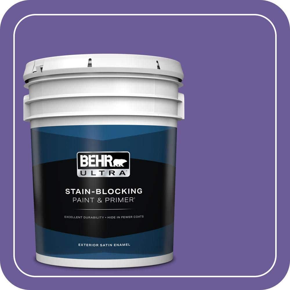 BEHR ULTRA 5 gal. #P560-6 Just a Fairytale Satin Enamel Exterior Paint & Primer