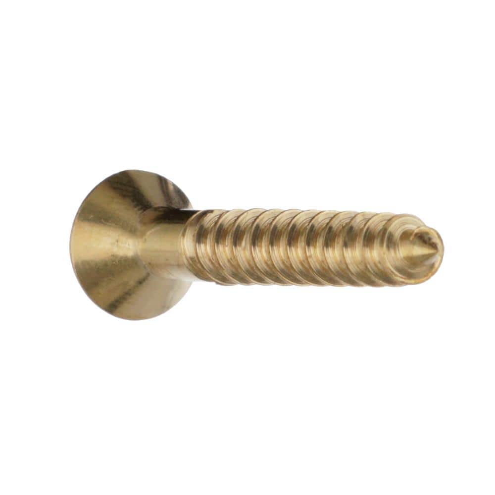 Everbilt #10 . Brass Phillips Flat Head Wood Screw (3)