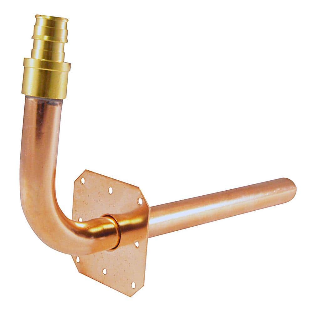 Apollo 8 in. x 1/2 in. Copper PEX-A Expansion Barb Stub-Out 90-Degree Elbow with Flange (4)