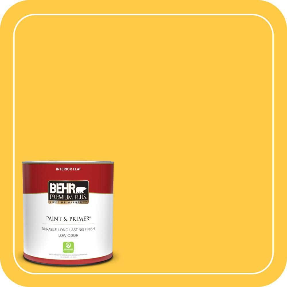 BEHR PREMIUM PLUS #P290-6 English Daisy Enamel Low Odor & Primer (1)