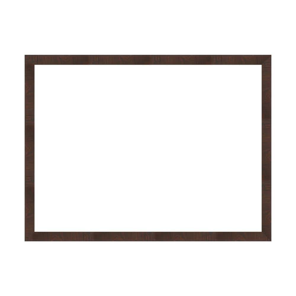 Amanti Art Mirror Makeover Wildwood Brown Narrow 49.25 in. W x 37.25 in. H Bathroom Mirror Frame Border Kit-Fits a 48 x 36 Mirror (1)