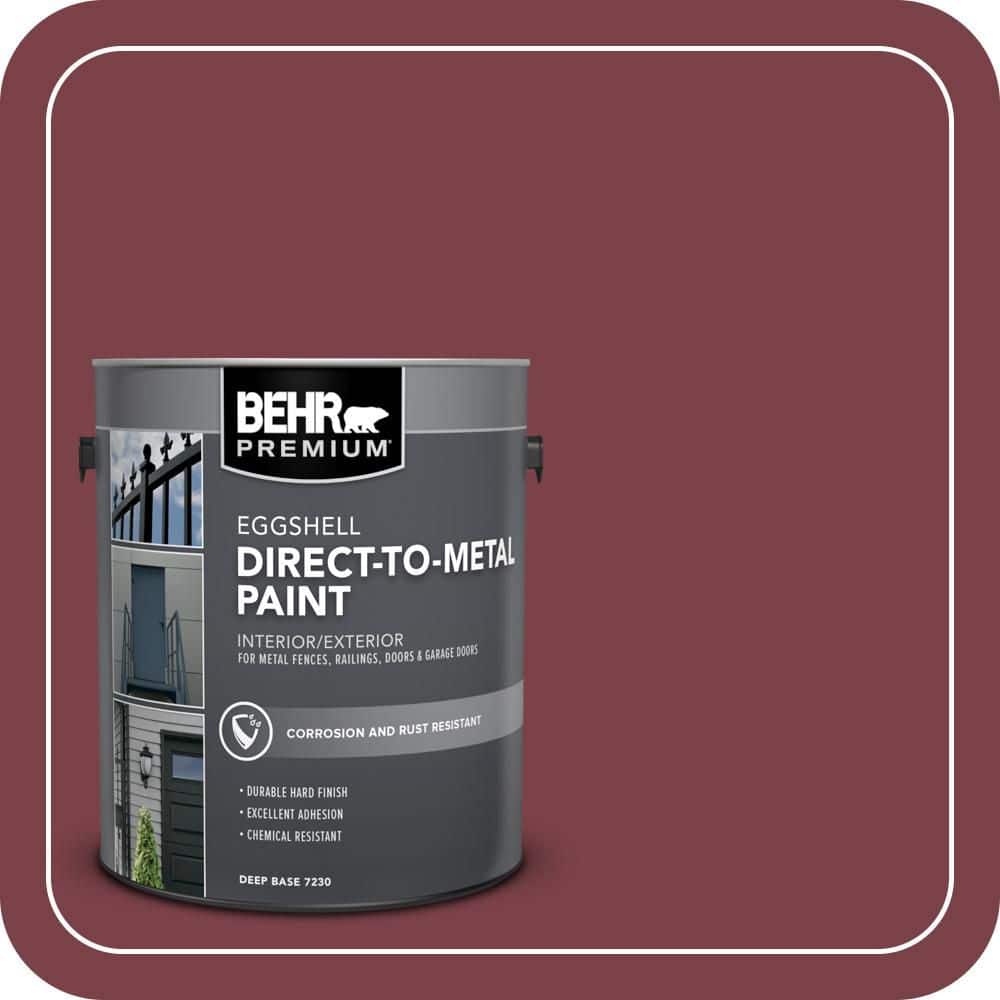 BEHR PREMIUM 1 gal. #PPU1-13 Spiced Wine Eggshell Direct to Metal Interior/Exterior Paint