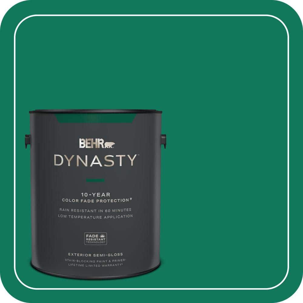 BEHR DYNASTY 1 gal. #MQ4-14 Soapstone Semi-Gloss Exterior Stain-Blocking Paint & Primer