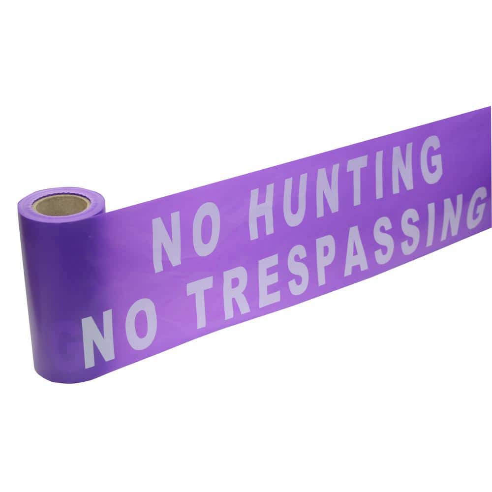 C.H. Hanson 6 in. x 100 ft. No Hunting No Trespassing Purple Barricade Tape (12-pack) (2)
