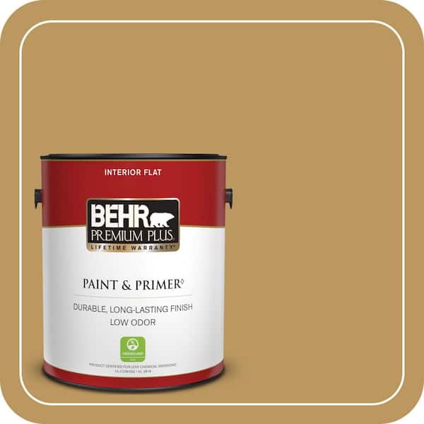 BEHR PREMIUM PLUS #330F-5 Golden Bear Enamel & Primer Color Sample (2)