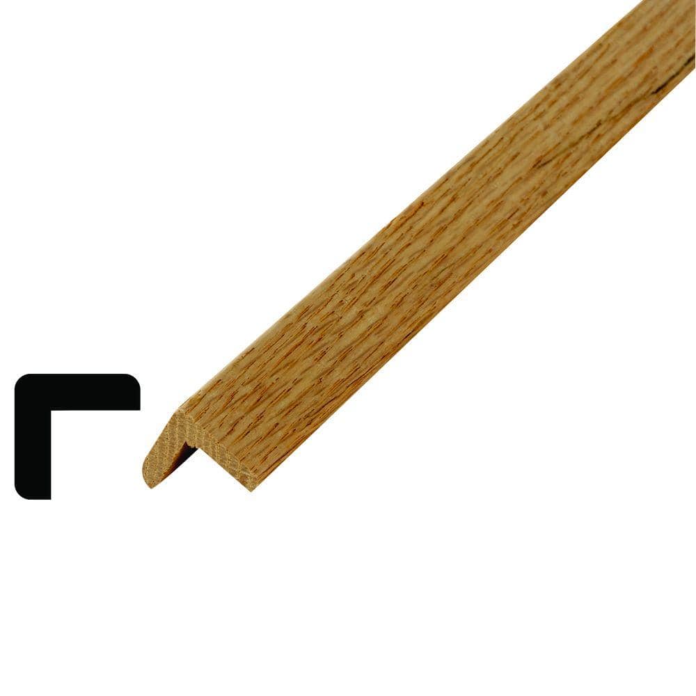 Alexandria Moulding LWM205 1 in. x 1 in. Oak Outside Corner Moulding (2)