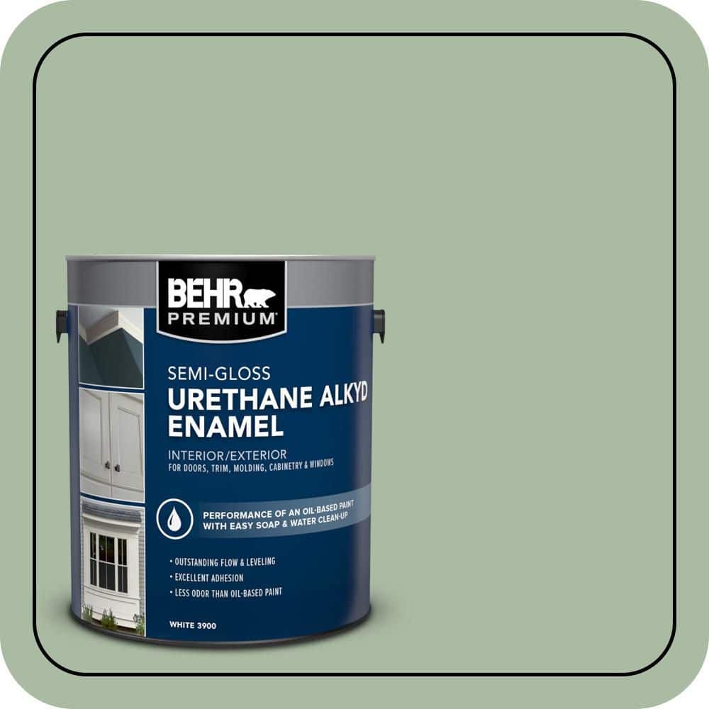 BEHR PREMIUM 1 gal. #T17-07 Balanced Urethane Alkyd Semi-Gloss Enamel Interior/Exterior Paint (1)