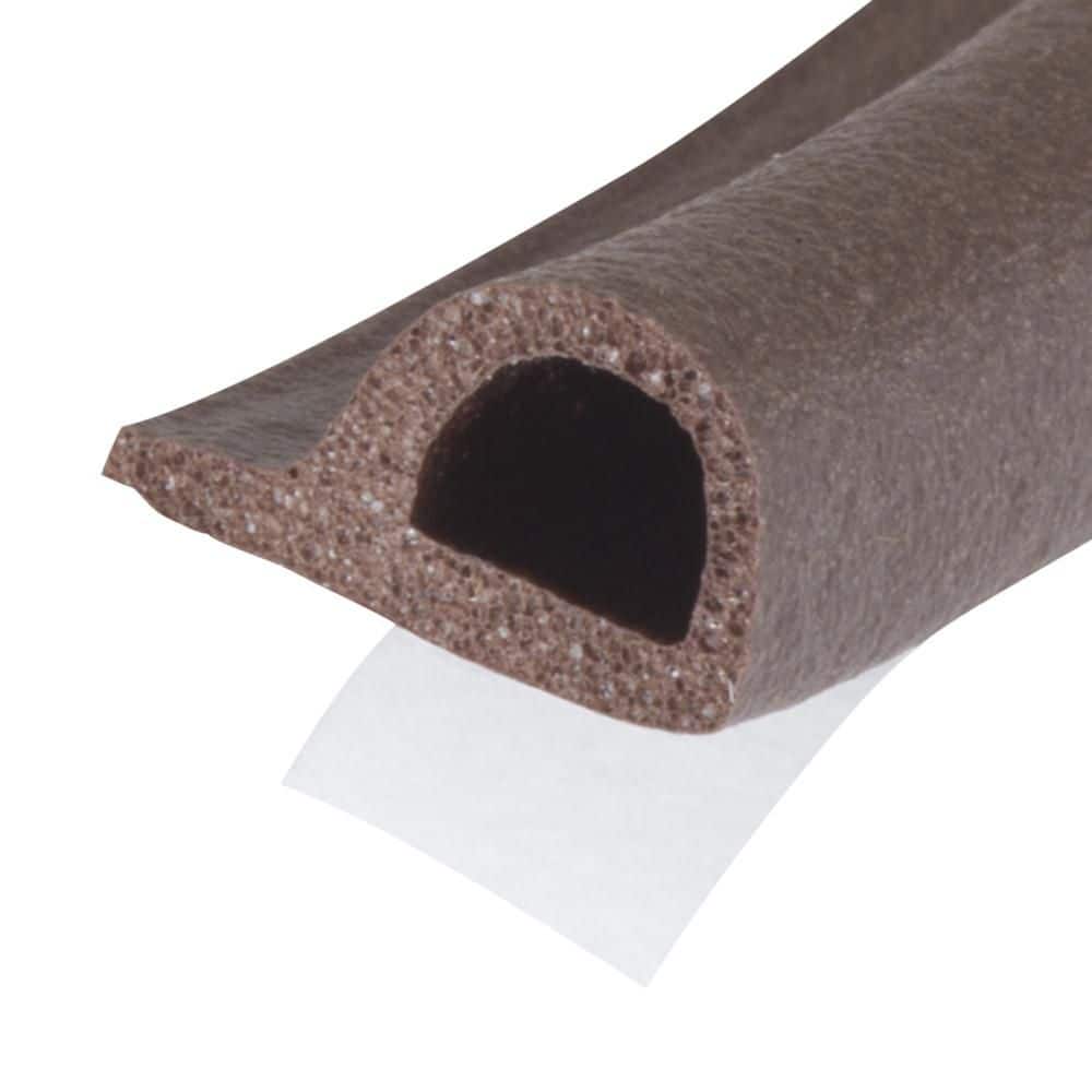 M-D Building Products 7/32 in. x 3/8 in. x 17 in. Brown Premium Rubber Window Seal for Small Gaps (3)
