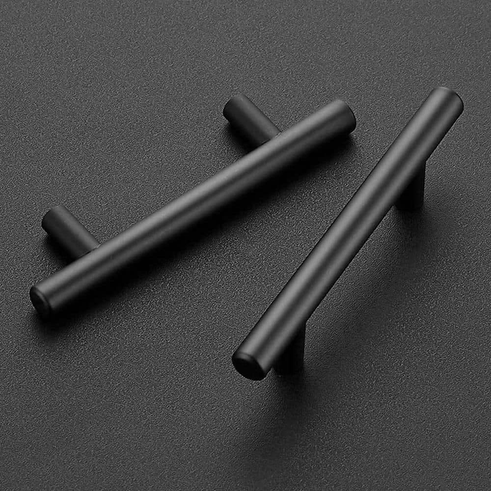 Wudkey 30-Pack 5 in. Cabinet Pulls, Kitchen Cabinet Handles with 3 in. Hole Centers, Matte Black Stainless Steel Drawer Pulls (3)
