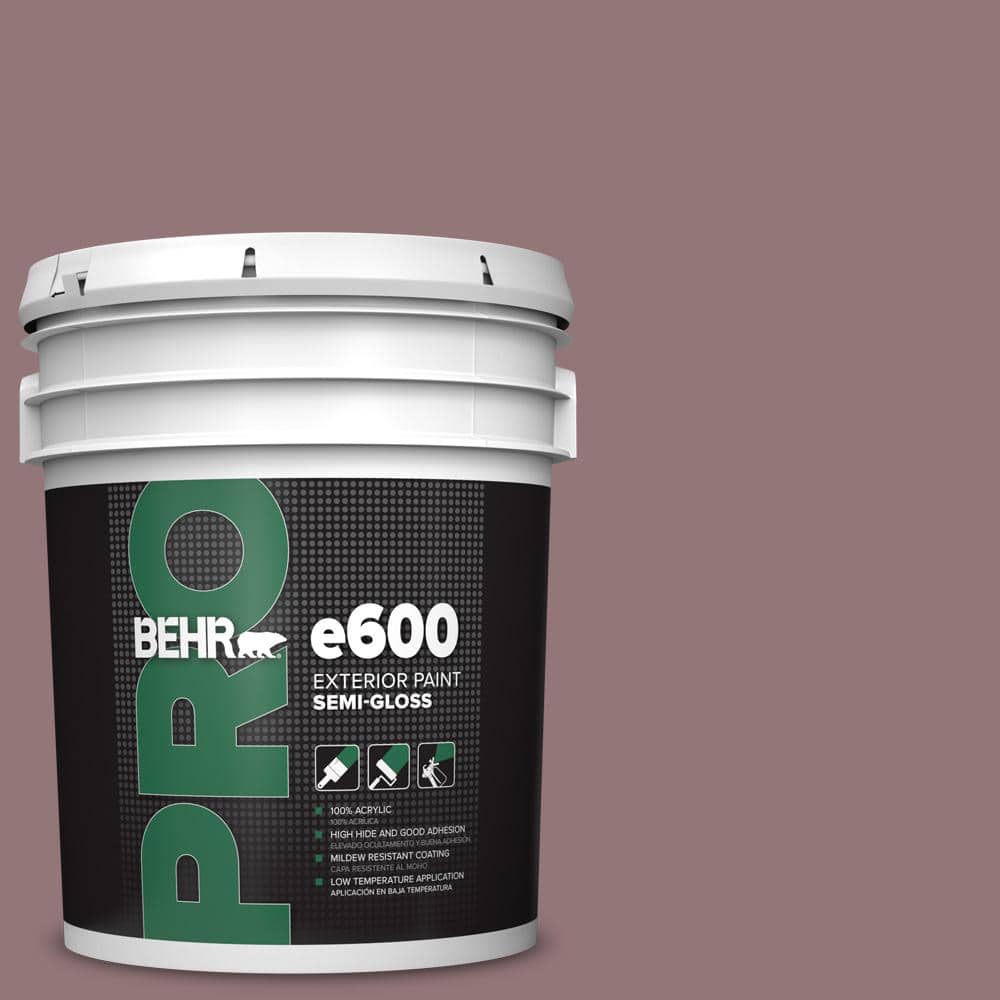 BEHR PRO 5 gal. #110F-5 Phantom Hue Semi-Gloss Exterior Paint