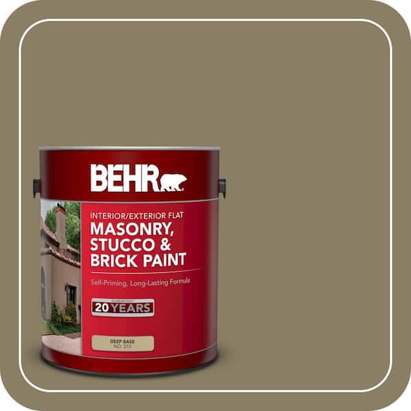 BEHR 1 gal. #N330-6 Lagoon Moss Flat Interior/Exterior Masonry, Stucco and Brick Paint (2)