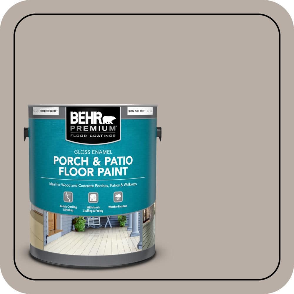 BEHR PREMIUM 1 gal. #T18-08 Off The Grid Gloss Enamel Interior/Exterior Porch and Patio Floor Paint
