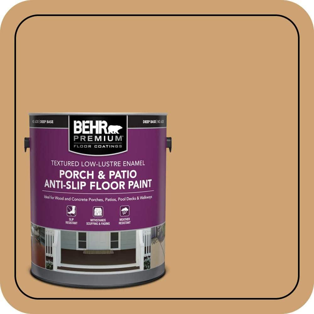 BEHR PREMIUM 1 gal. #PFC-29 Gold Torch Textured Low-Lustre Enamel Interior/Exterior Porch and Patio Anti-Slip Floor Paint