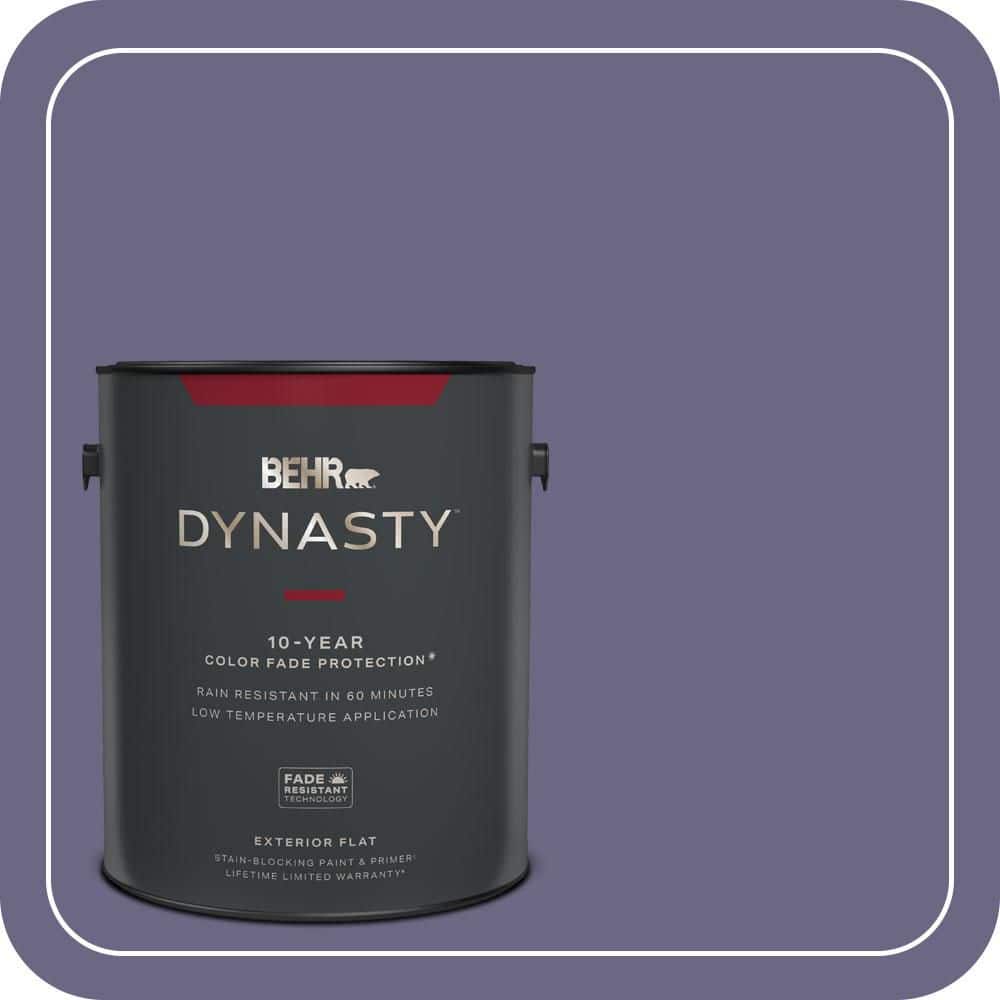 BEHR DYNASTY 1 gal. #PPU16-18 Hyacinth Arbor Flat Exterior Stain-Blocking Paint & Primer