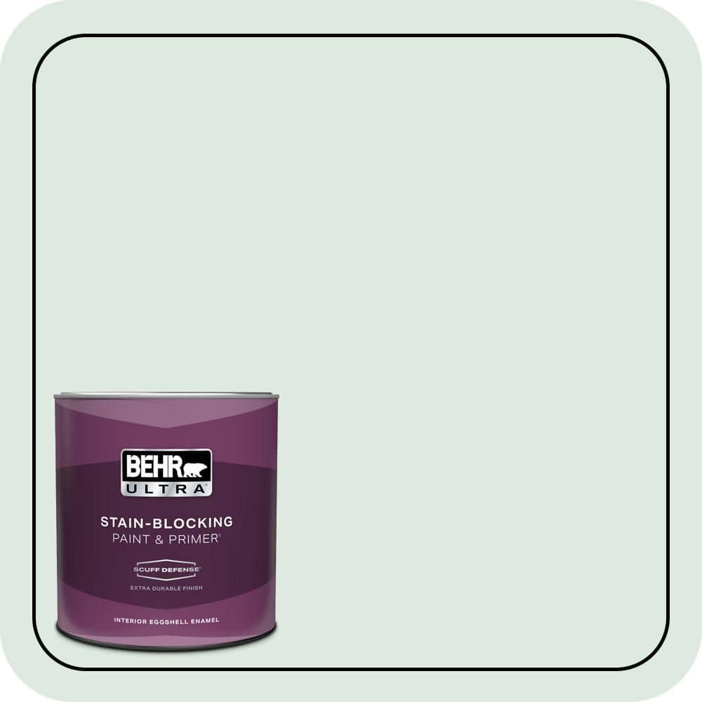 BEHR ULTRA 1 qt. #470E-2 Water Mark Extra Durable Eggshell Enamel Interior Paint & Primer