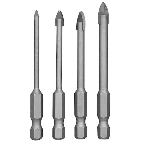 RYOBI SpeedLoad+ Carbide Hex Shank Glass/Tile Drill Bit Set ( 4-Piece) (2)