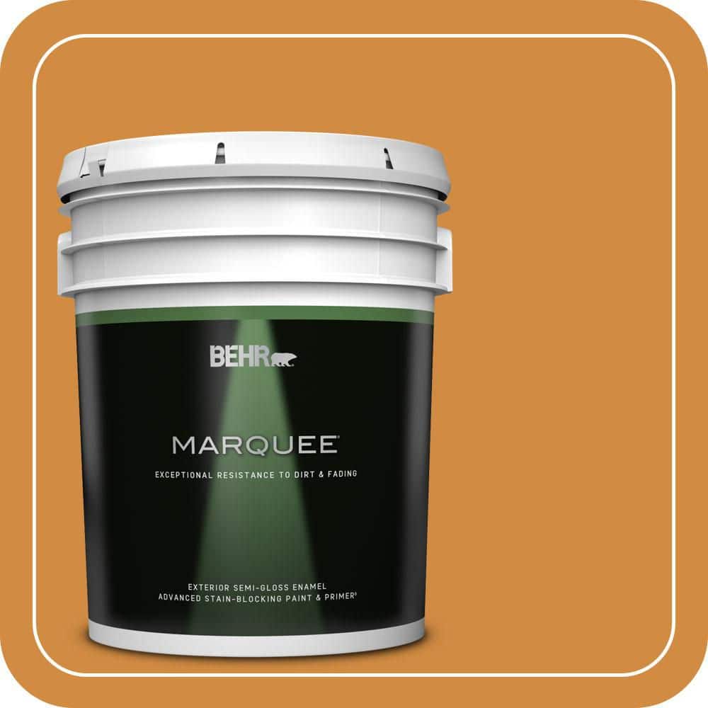 BEHR MARQUEE 5 gal. #PMD-105 Buried Treasure Semi-Gloss Enamel Exterior Paint & Primer