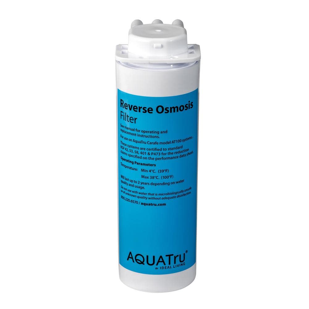 AQUA TRU Carafe AT100 Reverse Osmosis Filter, Reduces Arsenic, Lead, Parasitic Cysts, Copper and More
