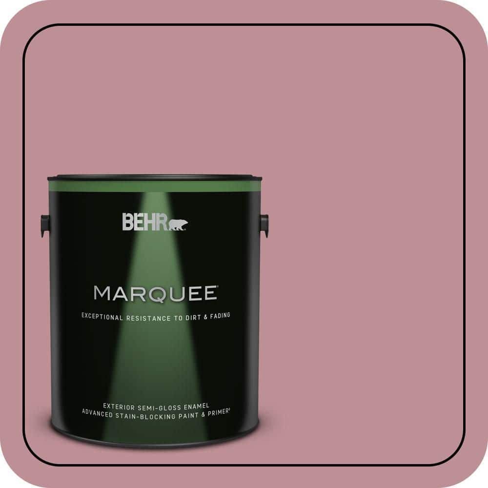 BEHR MARQUEE 1 gal. #S130-4 Cherry Juice Semi-Gloss Enamel Exterior Paint & Primer