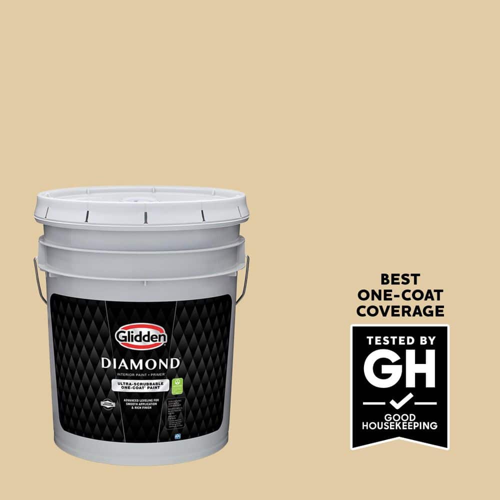 Glidden Diamond 5 gal. PPG1093-3 Hearth Satin Interior Paint with Primer
