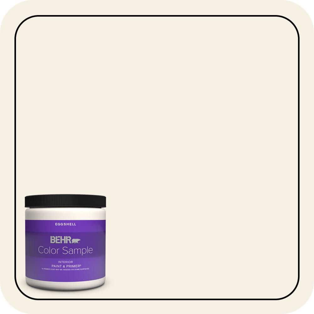 BEHR PREMIUM PLUS #ECC-16-2 Bright Moon Enamel Interior/Exterior Paint & Primer Color Sample (1)