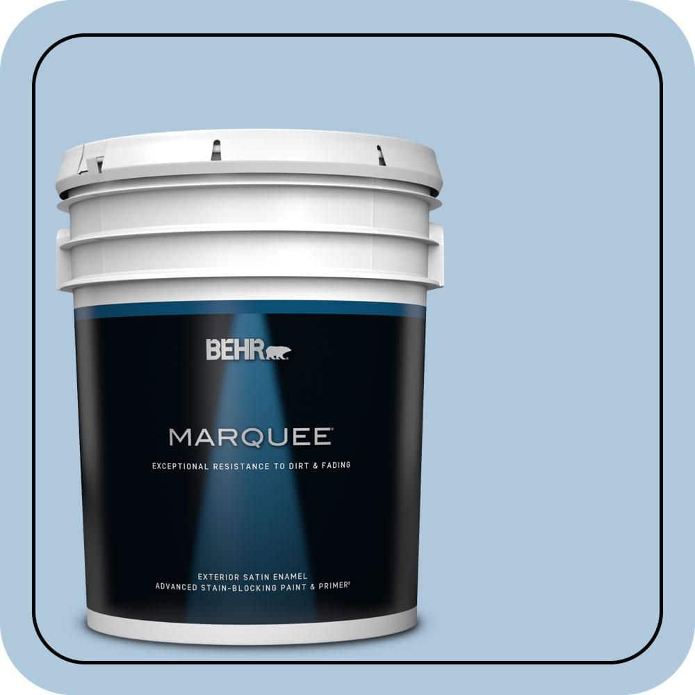 BEHR MARQUEE 5 gal. #M510-2 Life at Sea Satin Enamel Exterior Paint & Primer