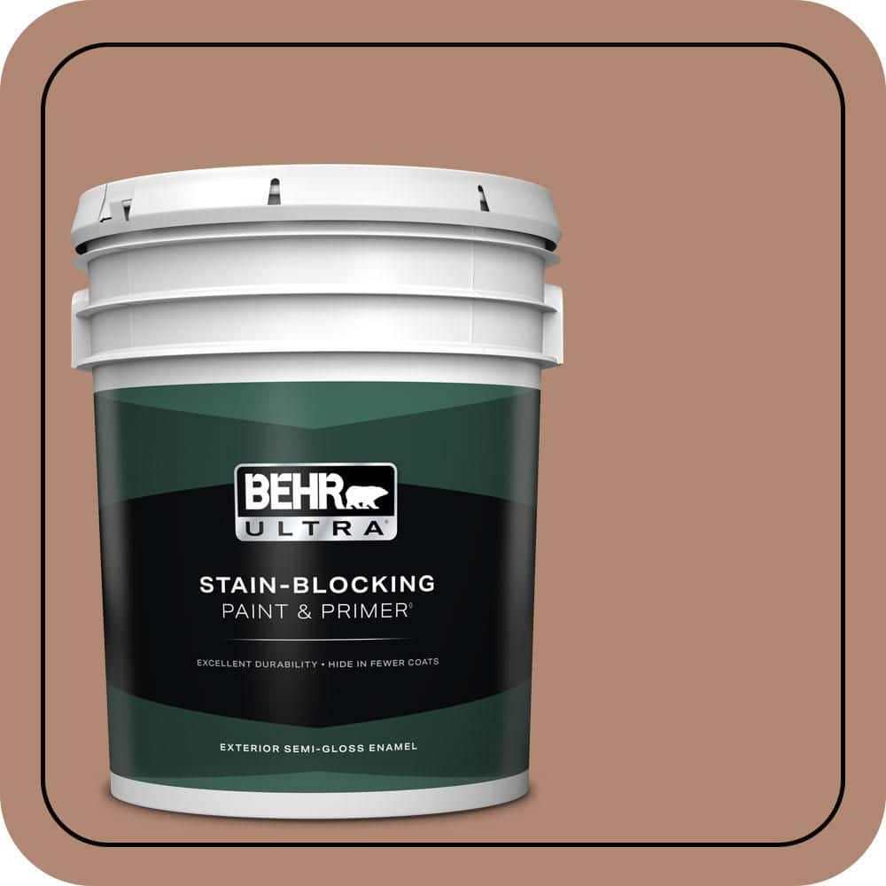 BEHR ULTRA 5 gal. #S200-5 Minestrone Semi-Gloss Enamel Exterior Paint & Primer