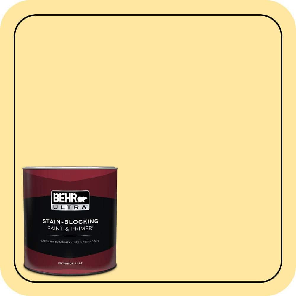 BEHR ULTRA 1 qt. #PMD-10 Equator Glow Flat Exterior Paint & Primer