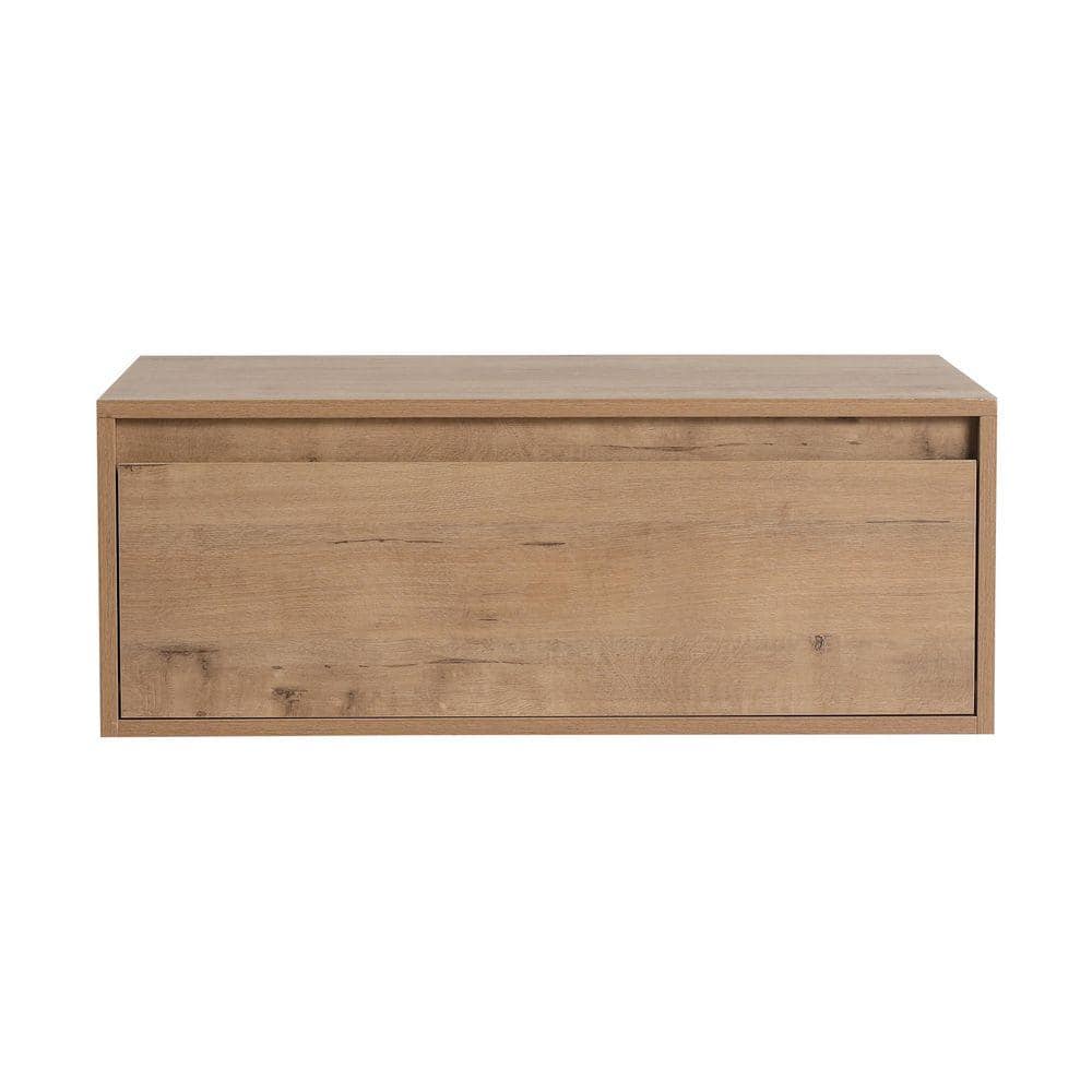 ARTCHIRLY 29.13 in. W x 17.94 in. D x 11 in. H Bathroom Storage Wall Cabinet in Light Brown (2)