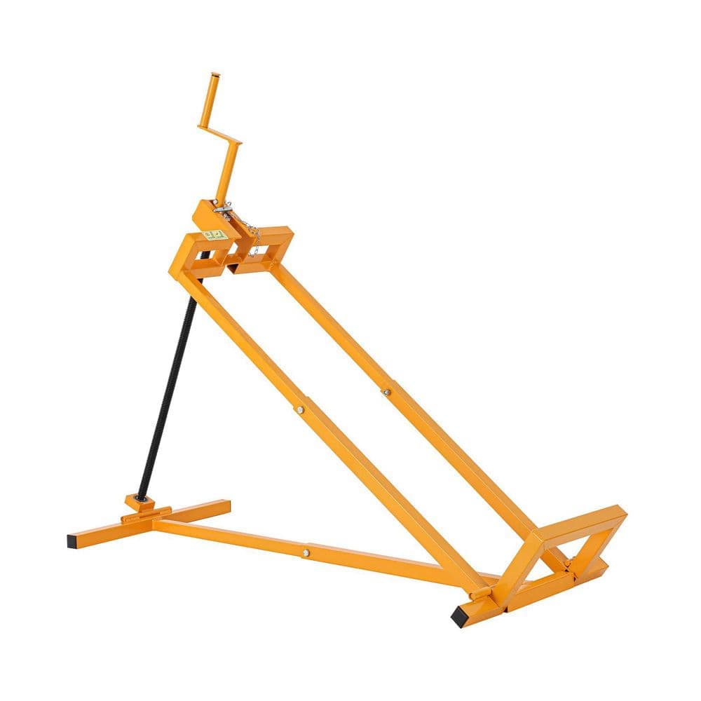 Tatayosi 800 lbs. Capacity Lawn Mower Lift for Riding Tractors, Lawn Tractor, Cleaning Aid, Universal, 45° Tilt Adjustable Yellow