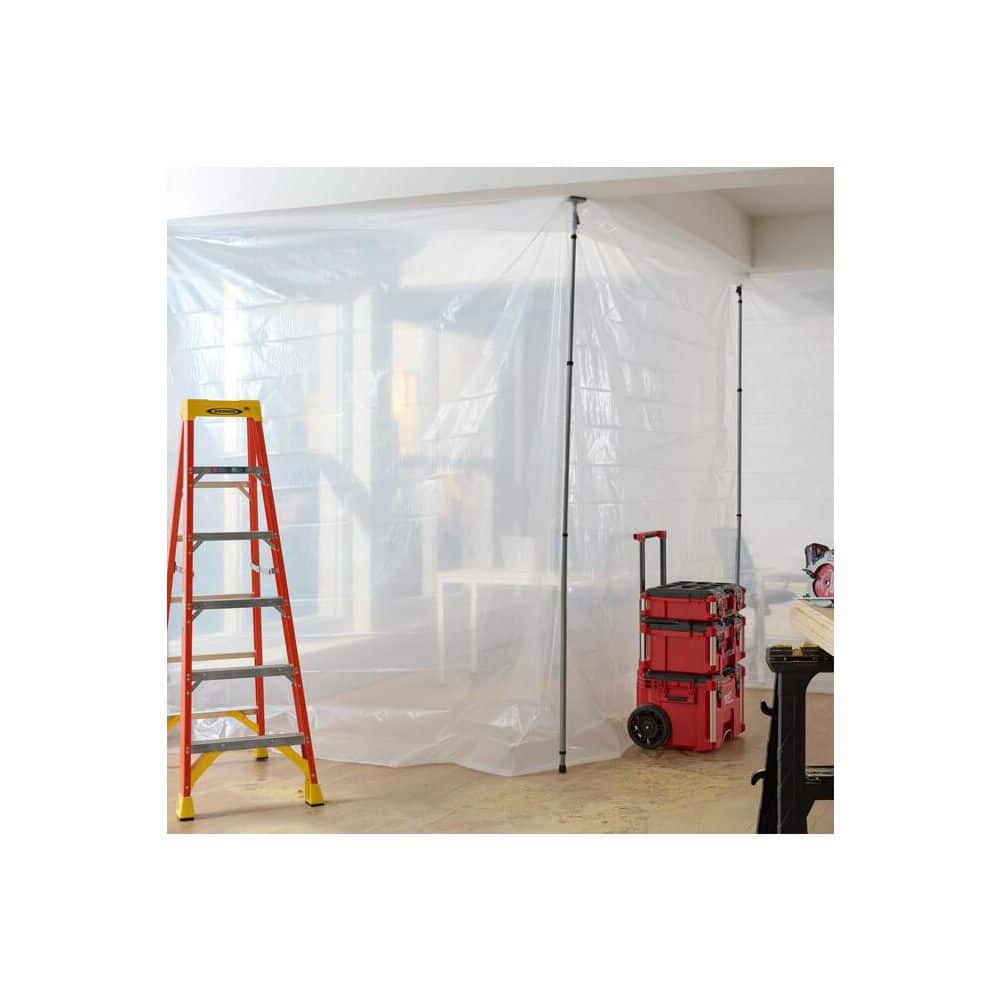 HDX 10 ft. x 25 ft. Clear 6 mil Plastic Sheeting (4)