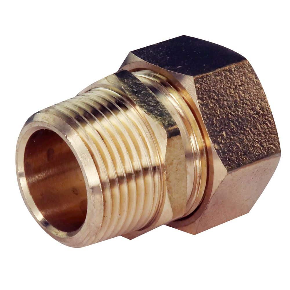 Apollo 3/4 in. x 3/4 in. Brass Compression x MIP Water Heater Adapter Fitting (2-Pack) (2)