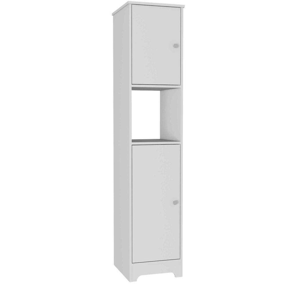 Amucolo 14.3 in. W 16 in. D 67.8 in. H Linen Cabinet with 2-Doors and Shelves (1)