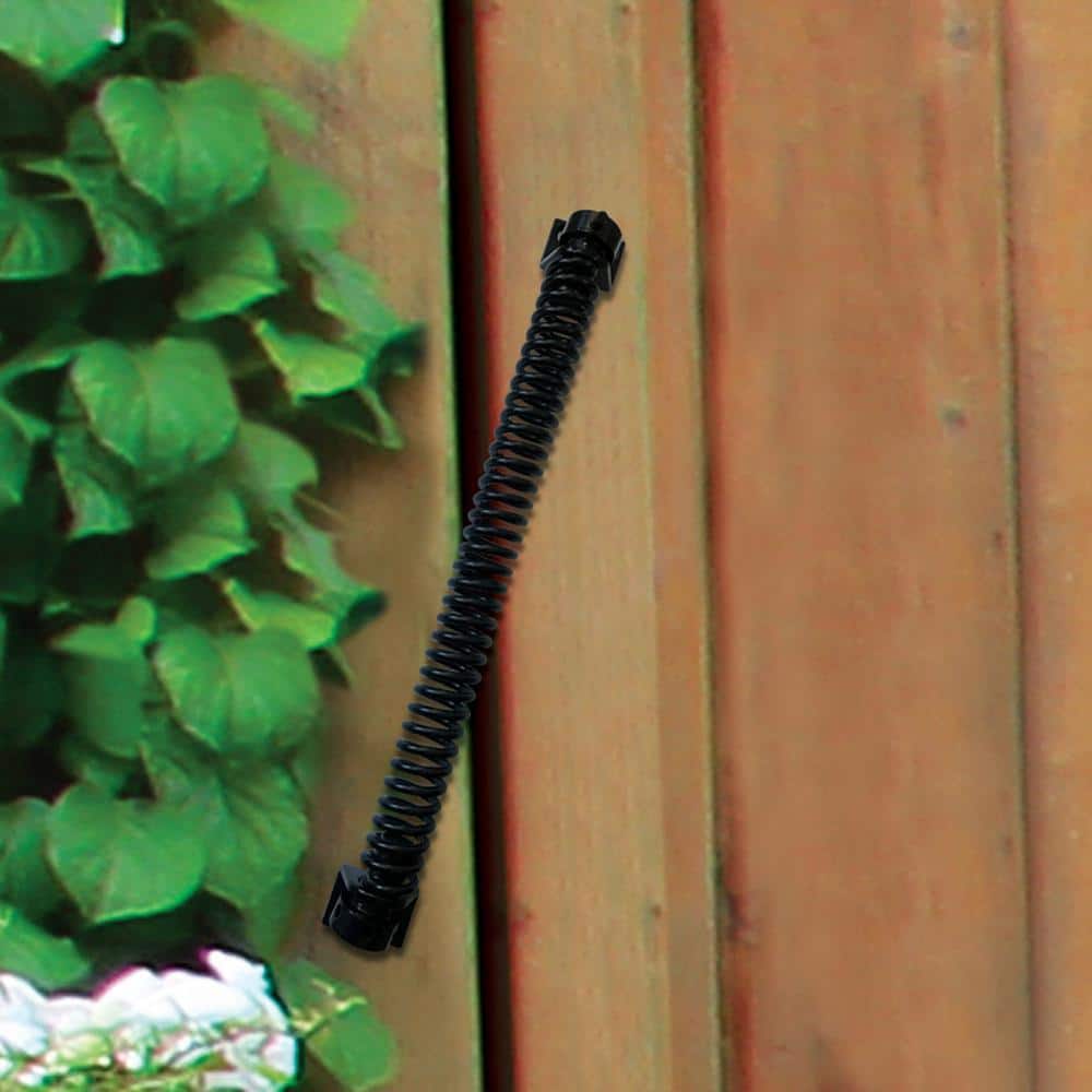 NUVO IRON 13 in. Black Galvenized Steel Self Closing Gate Spring for 84 in. Gates (2)