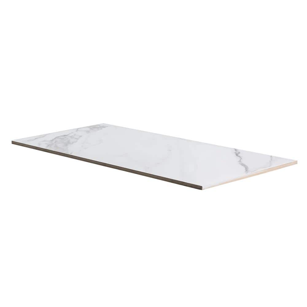 Jeffrey Court Winters Peak White 10 in. x 22 in. Subway Gloss Ceramic Wall Tile (1.464 sq. ft. /Each) (4)